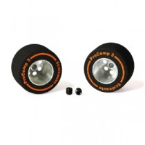 SC2028 Scaleauto ProComp 3 Wheels Ø20.5 x 13mm – Hard Compound Sponge Rubber Tires