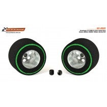 SC2029 Scaleauto ProComp 4 Wheels Ø20.5 x 13mm – High Quality Compound Sponge Rubber Tires
