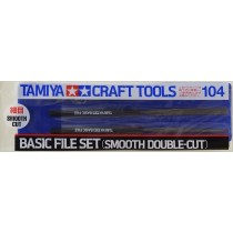 T74104 Tamiya Basic File Set – Smooth Double-Cut