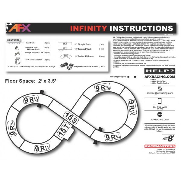 AFX22033 AFX Infinity Raceway Set – 2.6m - Sets - Find your Product
