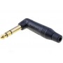 ACPS-RB Amphenol 1/4” Right Angle Phone Plug – Black