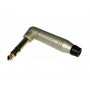 ACPS-RN Amphenol 1/4” Right Angle Phone Plug – Satin Silver