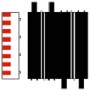 N10203 Ninco Track Border – 1/2 Straight 20cm