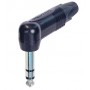 NP3RX-B Neutrik ¼” (6.35mm) TRS Right Angle Phone Plug - Black