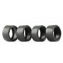 NSR5200 NSR 16 x 8 Ultra Low Profile Slick Hard Front Tires for 15.8 - 17.3 mm dia Wheels – No Friction Rubber