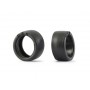 NSR5201EVO NSR 17 x 8 Slick Hard Front Tires for 16 mm dia Wheels – No Friction Rubber